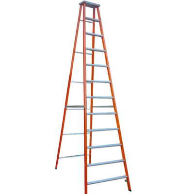 Aluminium stool ladder manufacturer in Hyderabad, lightweight 4-step folding ladder for home and office use.
